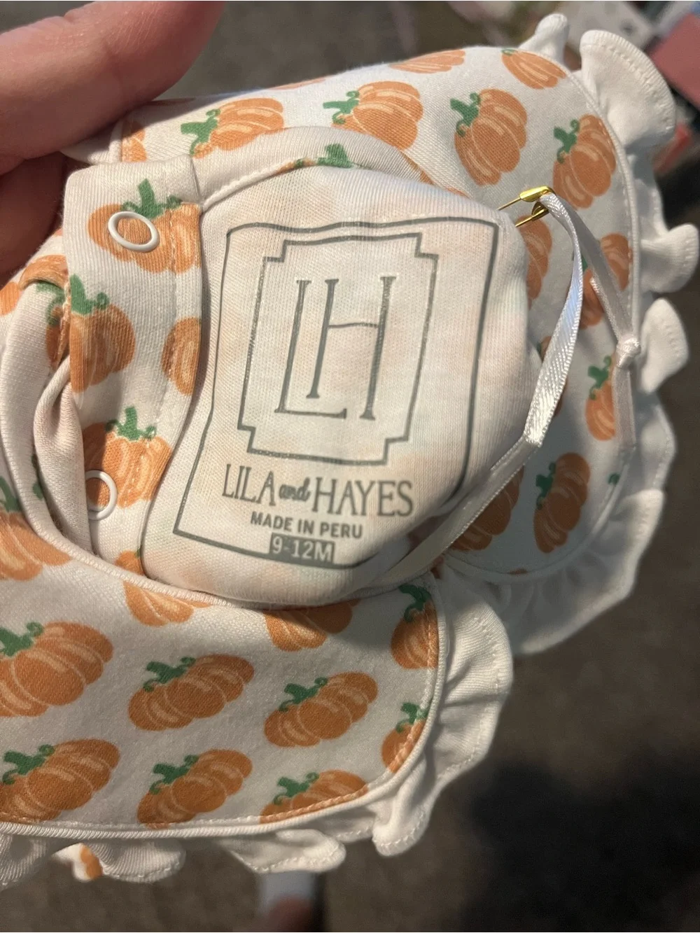 NWOT Lila and Hayes Council Pumpkin Bubble